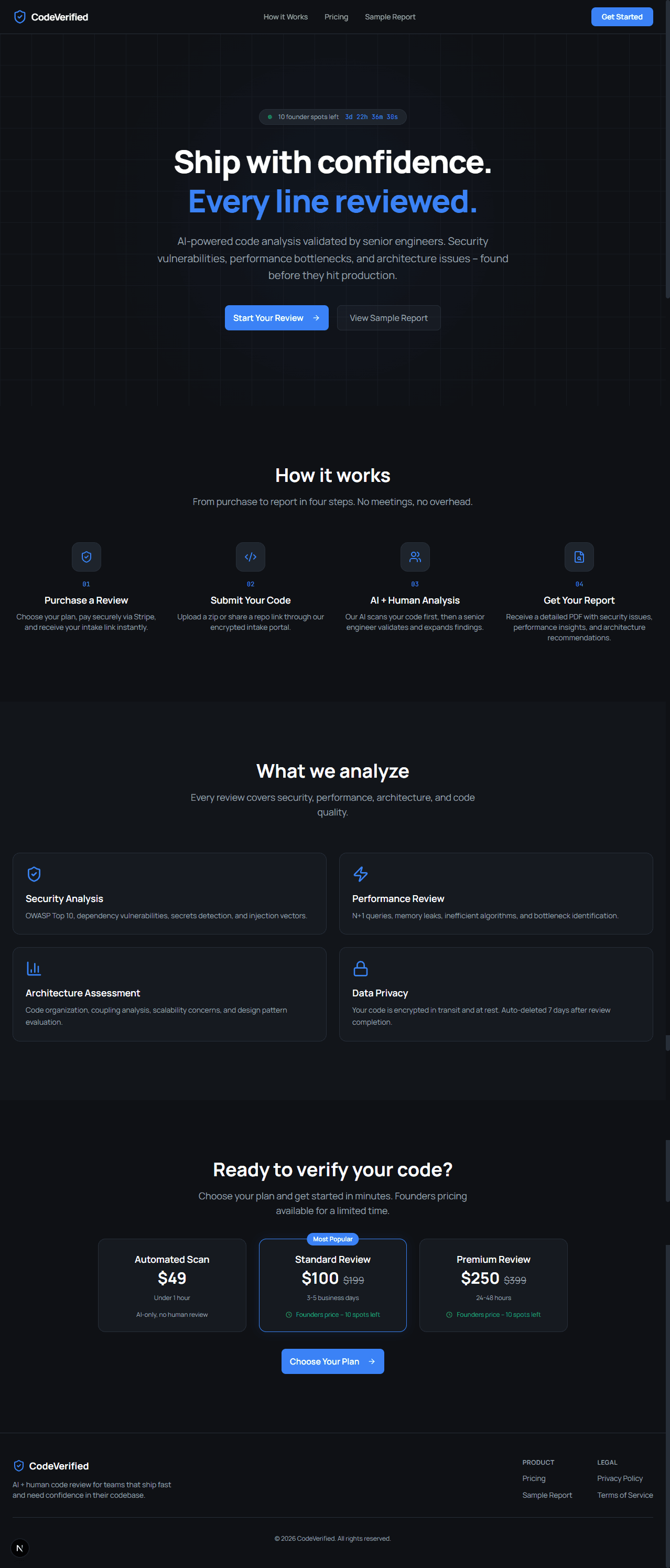 Created a scalable platform for automated technical due diligence on software projects.
